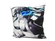 Black Rock Shooter Anime Square Cartoon Soft Cotton Pillow Cushion