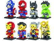 Young Charm Gift 8 Set LOZ Diamond Blocks Iron Man