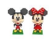 Young Mickey and Minnie LOZ Nanoblock Disney Mickey Collection Pack of 2
