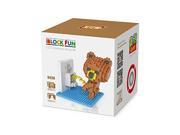 Young LOZ Diamond Blocks Nanoblock Brown Bear Peeing Educational Toy 350pcs