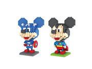 LOZ Mickey Mouse Transformers Set Pack of 2 Diamond Nanoblock Educational Toy 480pcs