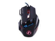SP 7 Button LED Optical USB Wired Game Mouse Colorful Glare Ergonomic Mice
