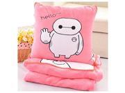 Young Forever Soft big hero 6 Baymax throw pillow blanket 2 in 1