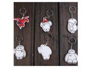 Young Forever Pack of 6 pcs creative cartoon big hero 6 series baymax keychain