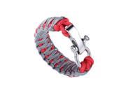 Adjustable titanium steel U type stainless steel buckle fashion umbrella rope woven bracelet