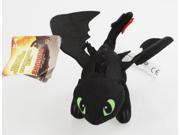 How to Train Your Dragon 2 Night Fury Toothless Plush Toll Doll black 22cm