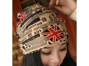 Baotou Union Jack hat breathable thin section of chemotherapy hat Red One Size
