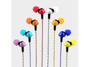Awa Rock T3 colored wire bass stereo headset phone music phone headset