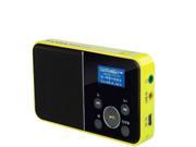 PANDA digital audio player DS 116 yellow card speaker stereo radio with one button recording