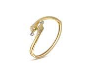 Fashion Pretty 18k Two Snakes Rose Gold Bracelet