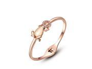 Fashion Crystal Frog Rose Gold Bracelet