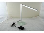 Portable Aluminum Eye Protection LED Table Desk Lamp Light 5W Multi angle Rotary Silver