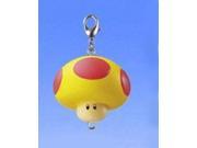 Super Mario Brothers Connecting Clip On Keychain Yellow Red Mushroom