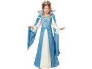 Renaissance Queen Costume Dress Child Small