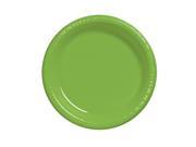Touch Of Color 20 Count 10.25 Heavy Duty Plastic Plates Fresh lime