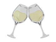 Wine Glass Adult Costume Glasses Clear Yellow