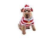 Where s Waldo Woof Pet Dog Costume Medium