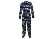 New York Yankees Fleece Mens Union Suit Pajamas Small