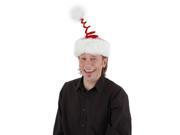Christmas Springy Santa Claus Adult Costume Hat