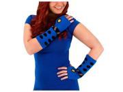 Doctor Who Knit Arm Warmers Blue Dalek One Size Fits Most