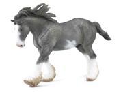 Breyer 1 18 Corral Pals Horse Collection Black Sabino Roan Clydesdale Stallion