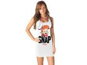 Sexy Rice Krispies Snap White Tank Dress Costume Adult Small