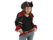 Lady Buccaneer Black Pirate Hat Adult Costume Accessory One Size