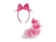 Alice In Wonderland Cheshire Cat Kid and Adult Costume Headband and Tail Unisize