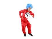 Dr. Seuss Thing 1 2 Costume Adult Small Medium