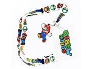 Super Mario Bros. Lanyard with Mario Charm