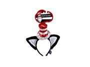 Dr. Seuss Cat In The Hat Deluxe Costume Headband With Ears Adult One Size
