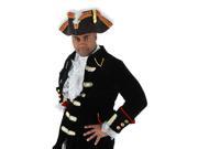 Gov nah Pirate Tricorn Military Hat Adult Costume Accessory One Size