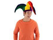 Rainbow Court Mardi Gras Jester Adult Costume Hat One Size