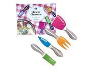Cheese Cheaters and Knives Set of 4 Multicolor
