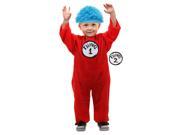 Dr Seuss Thing 1 2 Costume Jumper and Hat Infant 12 18 Months