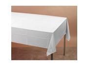 Plastic Tablecover 54 X108 White