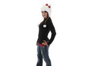 Kitty Cat Hoodie Costume Hat White One Size