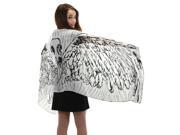 White Feather Wings Adult Lightweight Costume Scarf