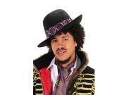 Jimi Hendrix Rockstar Adult Black Costume Hat