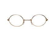 John Hippie Retro Gold Clear Adult Costume Glasses