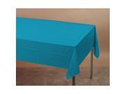 Plastic Tablecover 54 X108 Turquoise