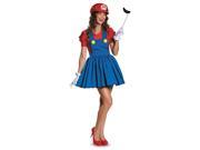 Super Mario Mario Tween Costume With Skirt XL 14 16