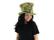 Madhatter Psychedelic Faux Fur Hat Adult Costume Accessory One Size
