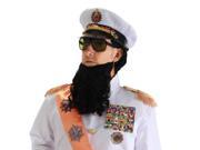 The Dictator Costume Wig Beard And Hat Set One Size