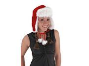 Santa Claus Plush Aviator Adult Red Costume Hat