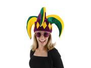 Royal Court Mardi Gras Jester Adult Costume Hat One Size