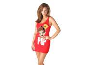 Sexy Rice Krispies Pop Red Tank Dress Costume Adult Large