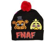 Five Nights at Freddy s Faces Cuff Pom Beanie