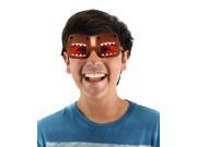 Domo Costume Glasses Brown Adult One Size