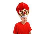 Giant Oversized Red King Crown Adult Costume Hat